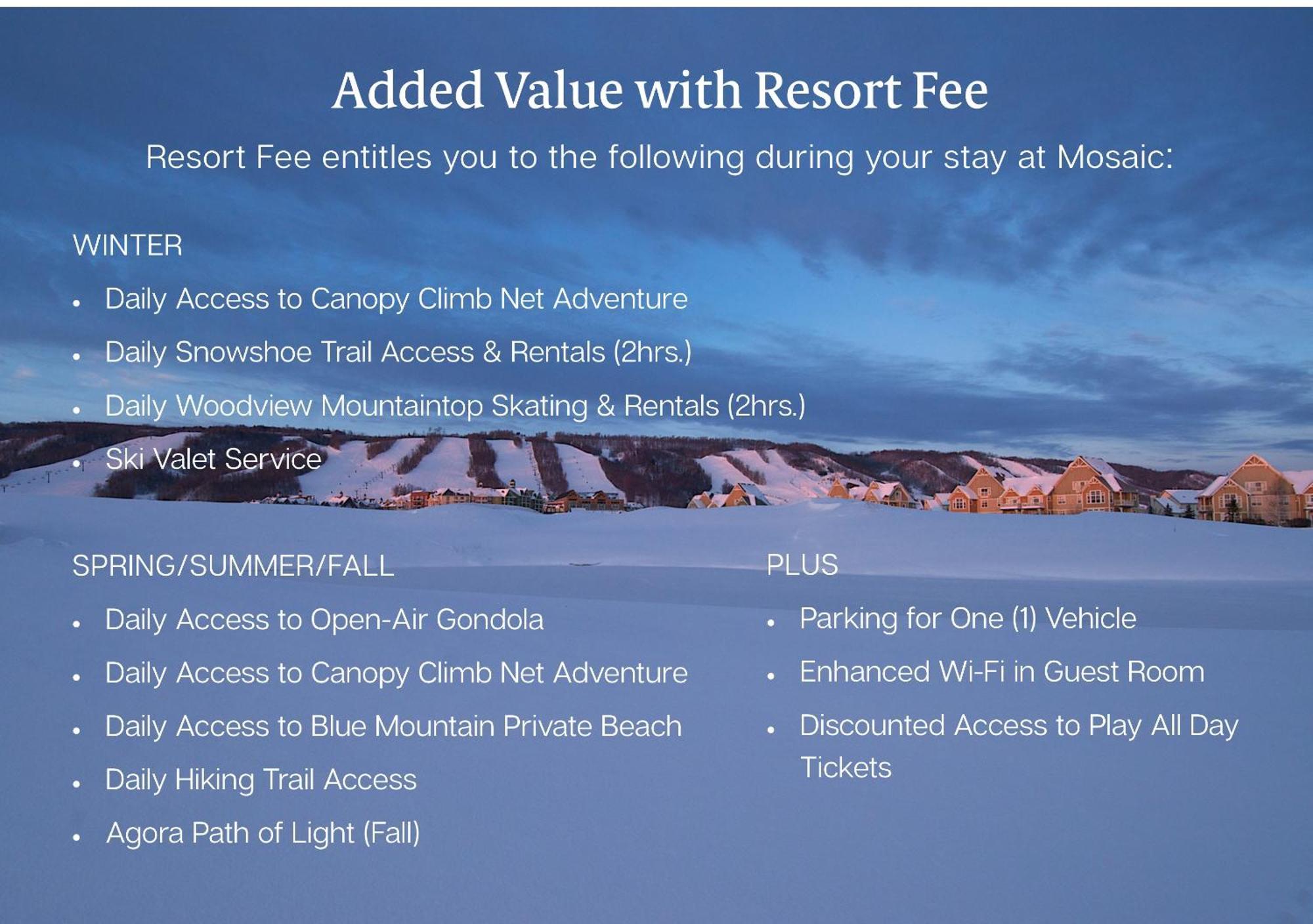 ההרים הכחולים Blue Mountain Resort Mosaic Suites מראה חיצוני תמונה